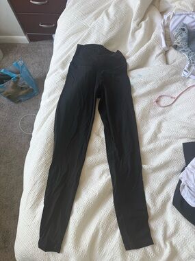 aerie Black High-Rise Workout Leggings